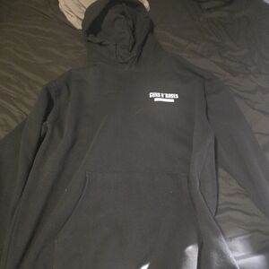 Primitive Black Men's Hoodie with Guns N' Roses Chest Logo